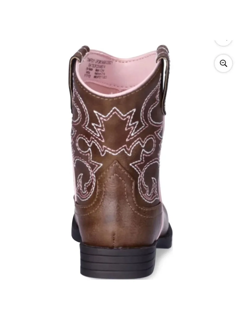 Wonder Nation Girl’s Western Boot Brown